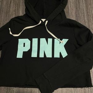 PINK cropped hoodie